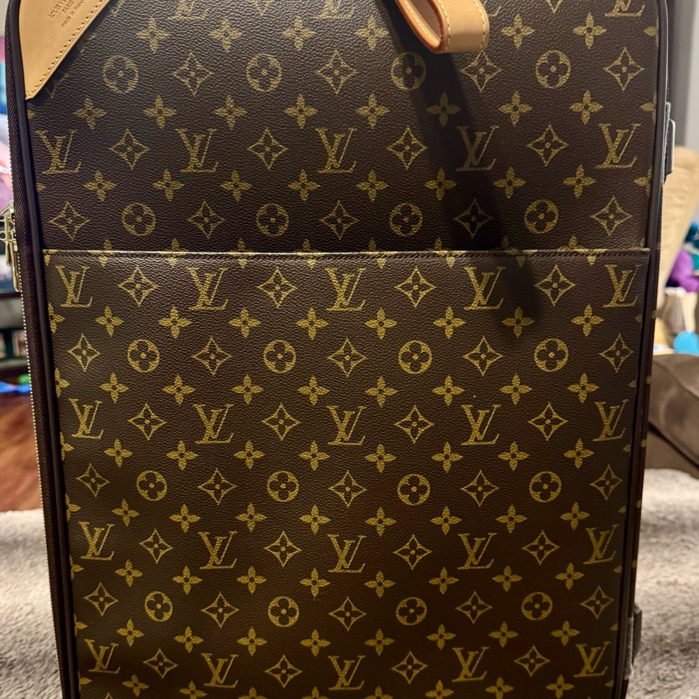 Louis Vuitton Brown Monogram Travel Bag 55 With/ suit cover and hanger